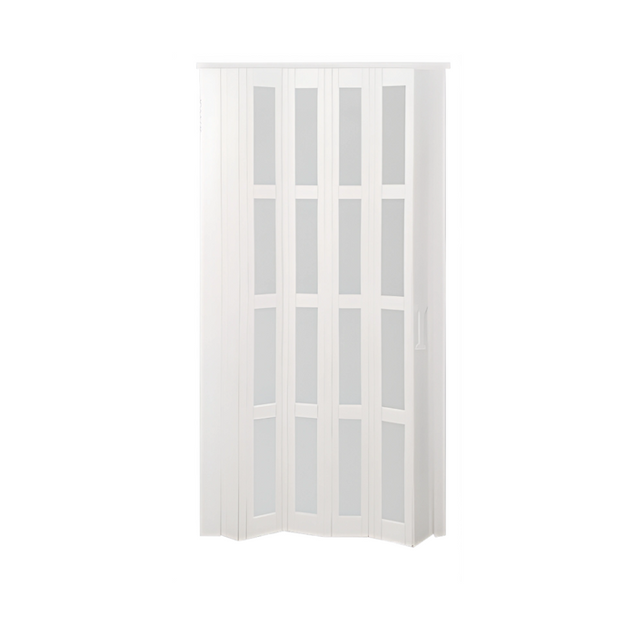 (LLEGANDO 24 DE ENERO) Puerta Plegable de PVC/Acrílico 1.06x2.03m 12mm Blanco 136-6001