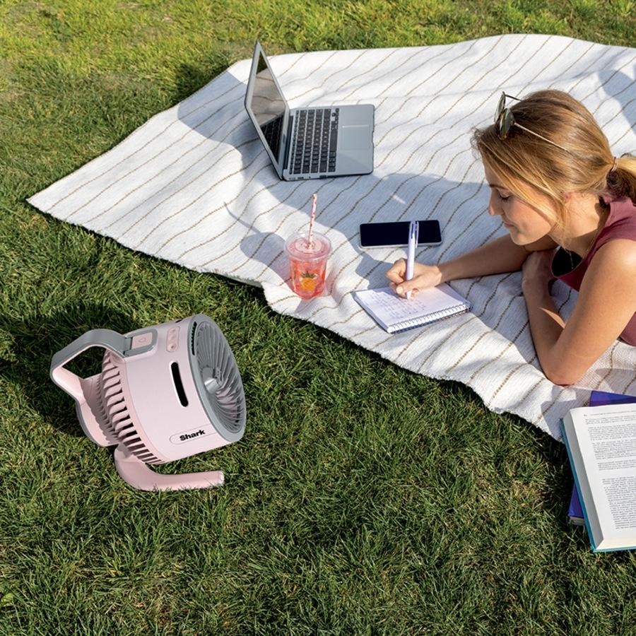 (LLEGANDO 5 DE MAYO) Ventilador Abanico Portátil FlexBreeze HydroGo Rosado Shark FA052PK