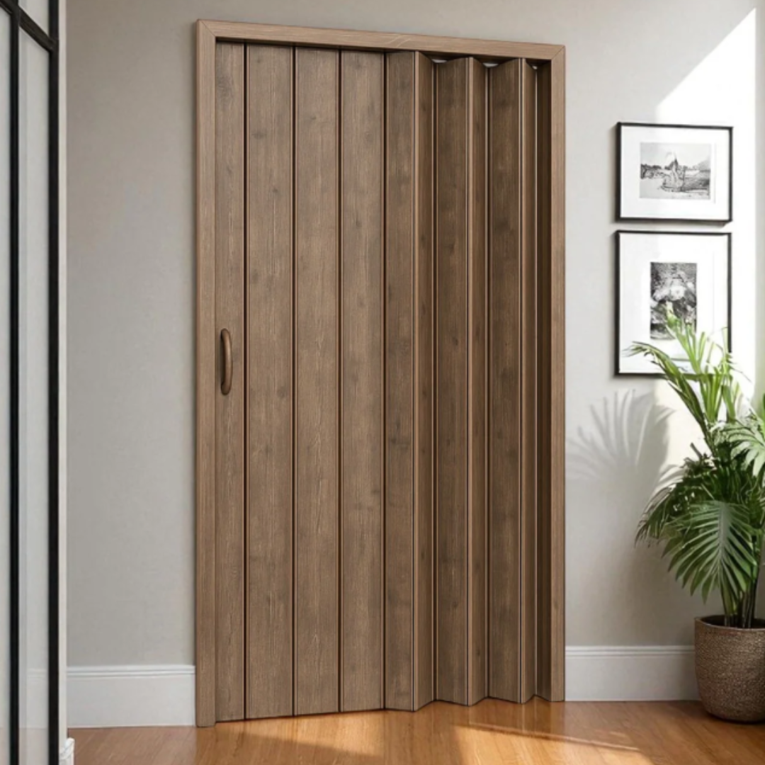 Puerta de PVC Plegable Acordeon Yijia Oak 91x203cm 143-92-2002