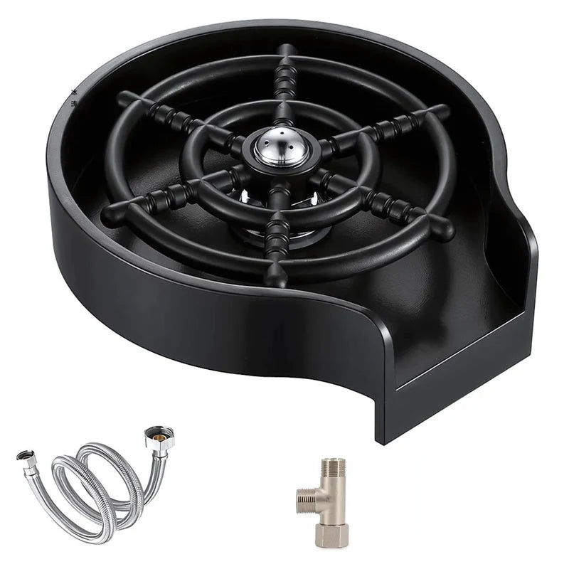 Enjuagador Automático Para Vasos Y Copas. Limpia Copas Para Fregadero. Lavadora De Vasos A Presión Con 5 Boquillas. AB1575