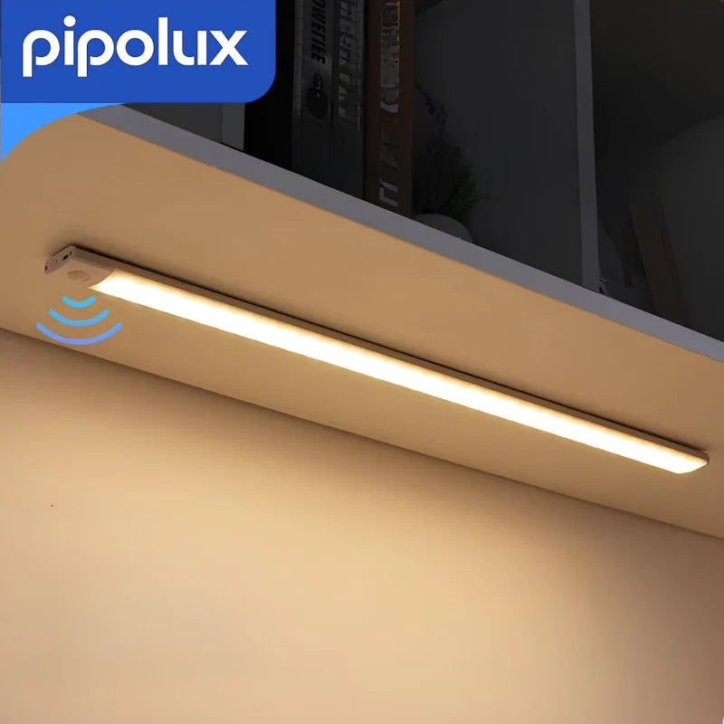 Luz LED Recargable Con Sensor De Movimiento Y Control Remoto De 16". Barra Led Con 3 Tonos De Luz, 170 Lúmenes Y Batería Con Autonomía 7-8H. 40Cm PI-HL266XY002-WH