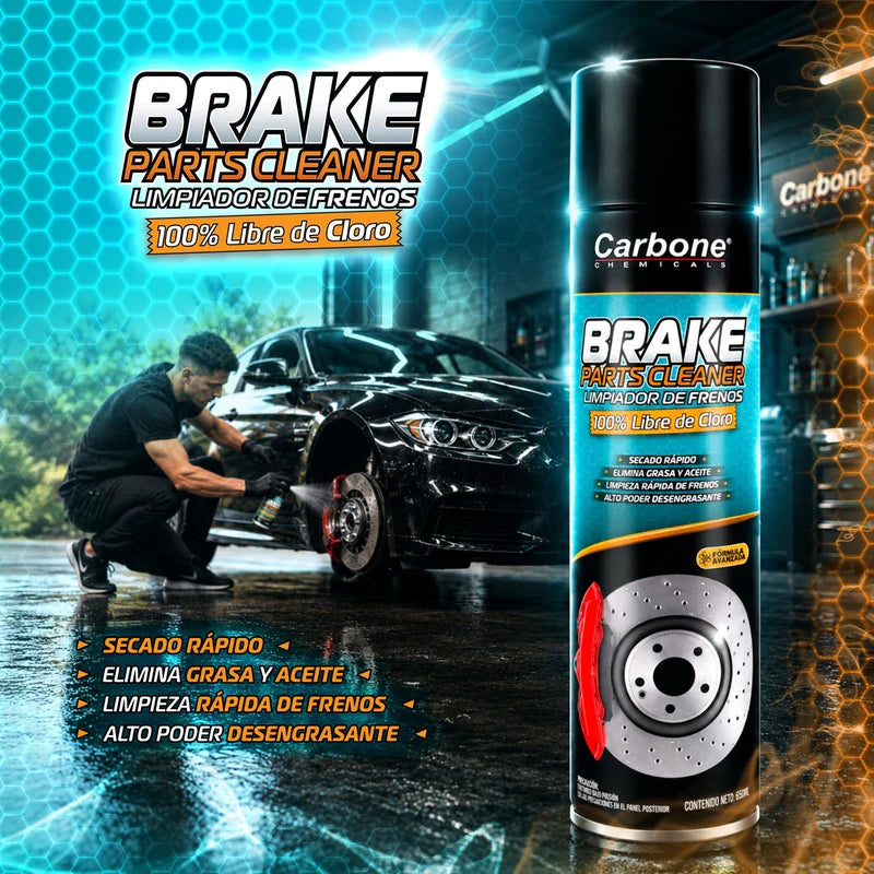 Limpiador De Frenos En Spray 650Ml Secado Rápido Sin Cloro. Desengrasante Potente Para Discos Y Sistema De Frenado Automotriz ANS-12