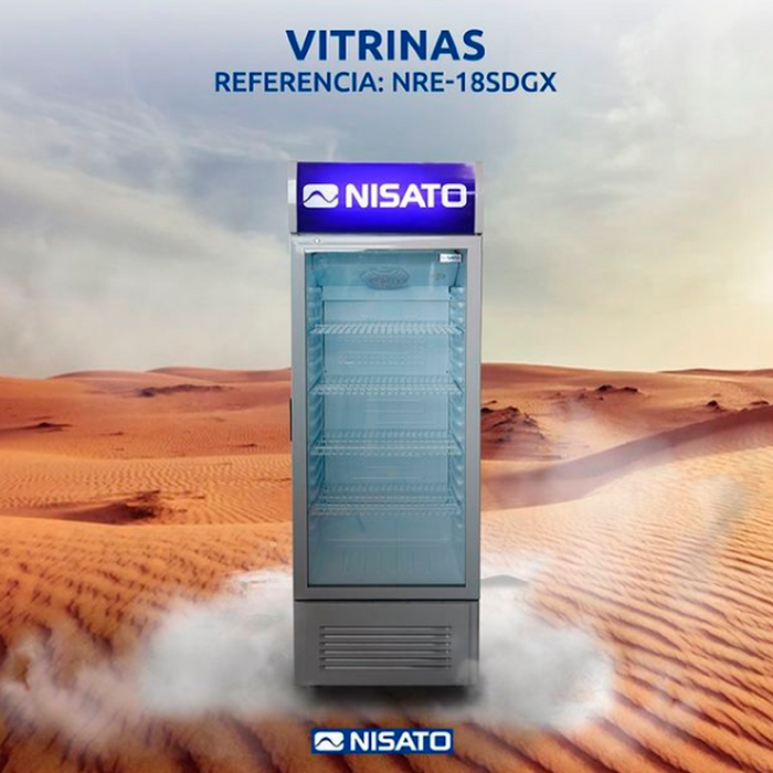 Vitrina Refrigeradora 18P3 No Frost Nisato NRE-18SDGX