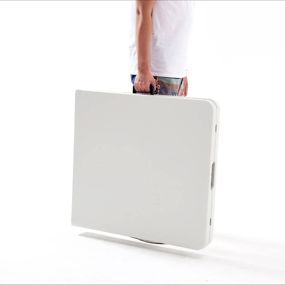 Mesa Plástica Plegable De 6 Pies X 2 Pies (HDPE) Con Marco De Acero Revestido. Medidas 180 Cm X 74 94-NZK-180S-5