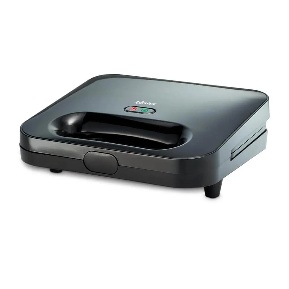 Sandwichera Compacta Oster CKSTSM2885 para 2 Sándwiches – 750W, Placas Antiadherentes, Termostato Automático
