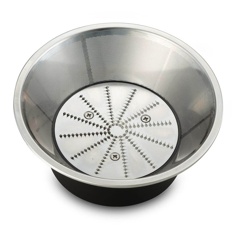 Extractor de Jugos Eléctricos Boca Extra Ancha con Filtro de Acero Inoxidable y Filtro de Fácil Limpieza Gris 400W Oster FPSTJE316W