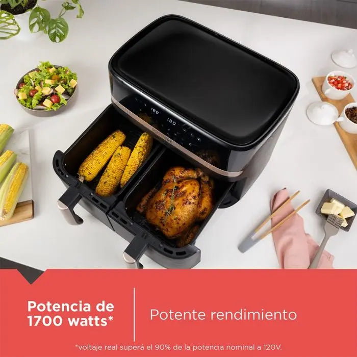 Freidora de Aire Doble Cesta 9L Purifry 9 Funciones en 1 Black and Decker AFBD92-1BDLA
