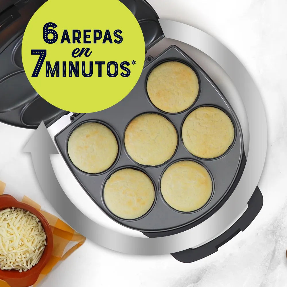 Arepera Eléctrica Tosty Arepa Oster CKSTAM0513 Pancake.