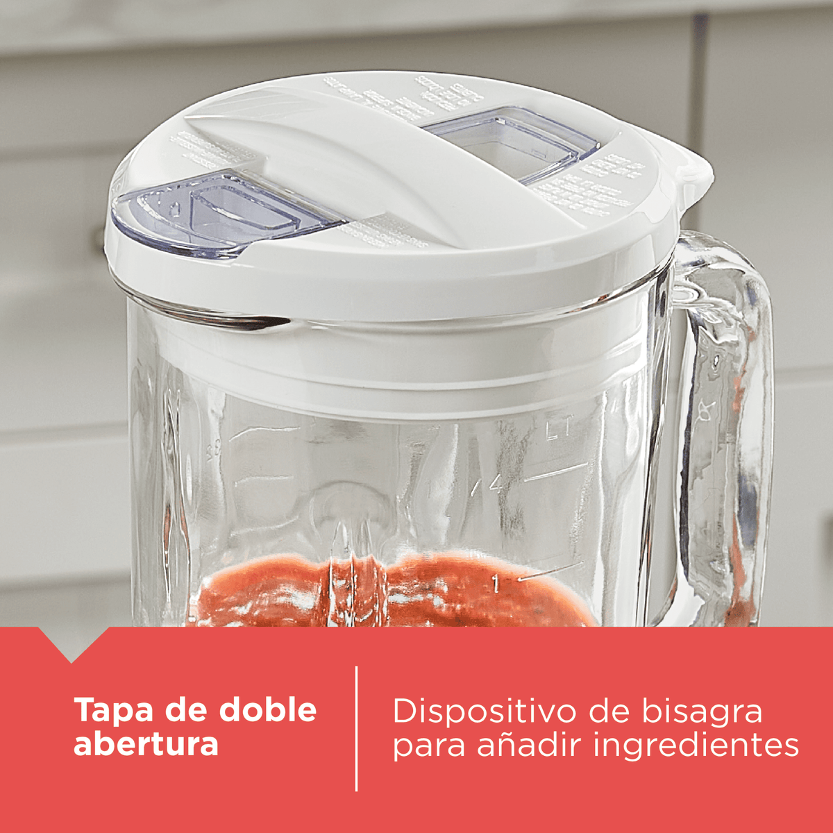 Licuadora Ice Crush Jarra de Vidrio 1.25L 700W Black and Decker BL0876-0WDLA