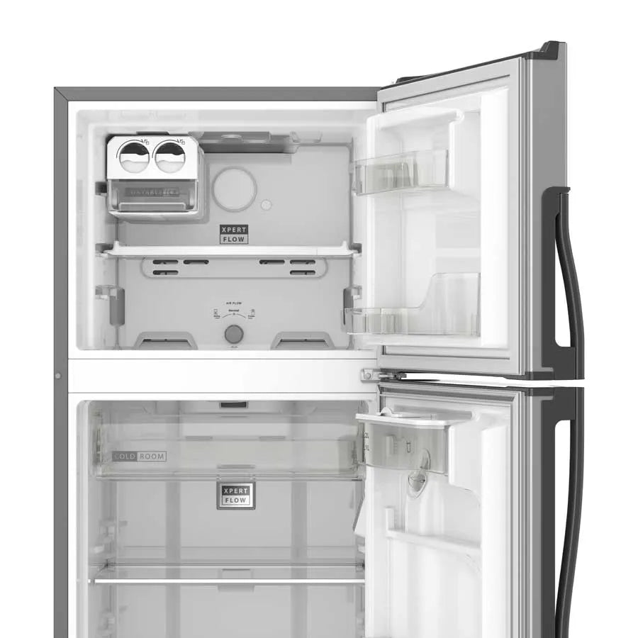 Refrigeradora Whirlpool WRW32CKTWW 305 Litros No Frost Top Mount 11p3 con Dispensador de Agua y Acero Inoxidable Antifingerprint Nevera.