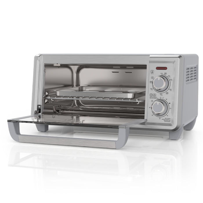 Horno Tostador Freidora de Aiere 1150W Capacidad para 4 Rebanadas Black and Decker TO4120-1SDLA Tostahorno.