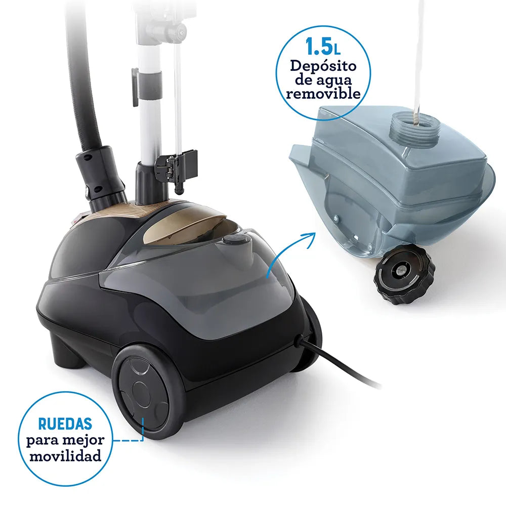 (LLEGANDO 27 DE JULIO) Vaporizador de Ropa Prendas Oster® de Pedestal Vertical con Gancho 360° – GCSTGS7000 | 1600W