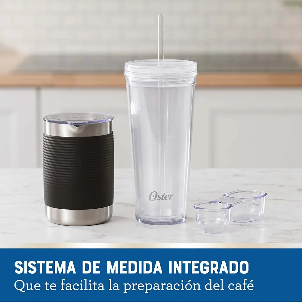 Cafetera Latte 4 en 1 con Espumador para Café Helado Granizado o Caliente Oster BVSTDC02B