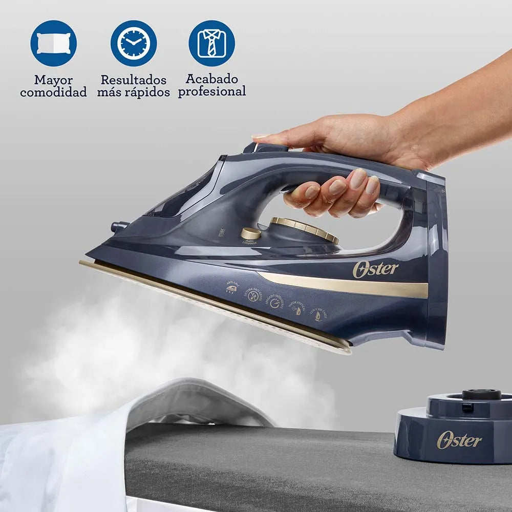 (LLEGANDO 27 DE JULIO) Plancha de Vapor de Ropa Inalámbrica Oster® 2 en 1 con Suela de Cerámica – GCSTCC5000 | 1650W