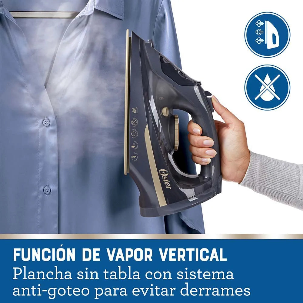 (LLEGANDO 27 DE JULIO) Plancha de Vapor de Ropa Inalámbrica Oster® 2 en 1 con Suela de Cerámica – GCSTCC5000 | 1650W