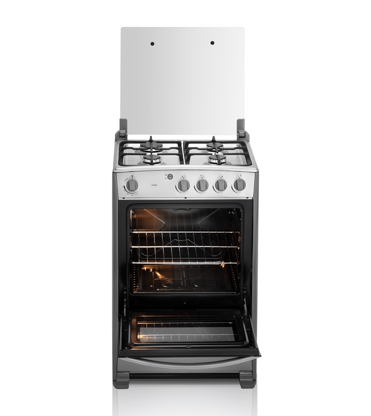 Estufa con Horno Gas Indurama Coruña QZ 24” 4 Quemadores – Croma