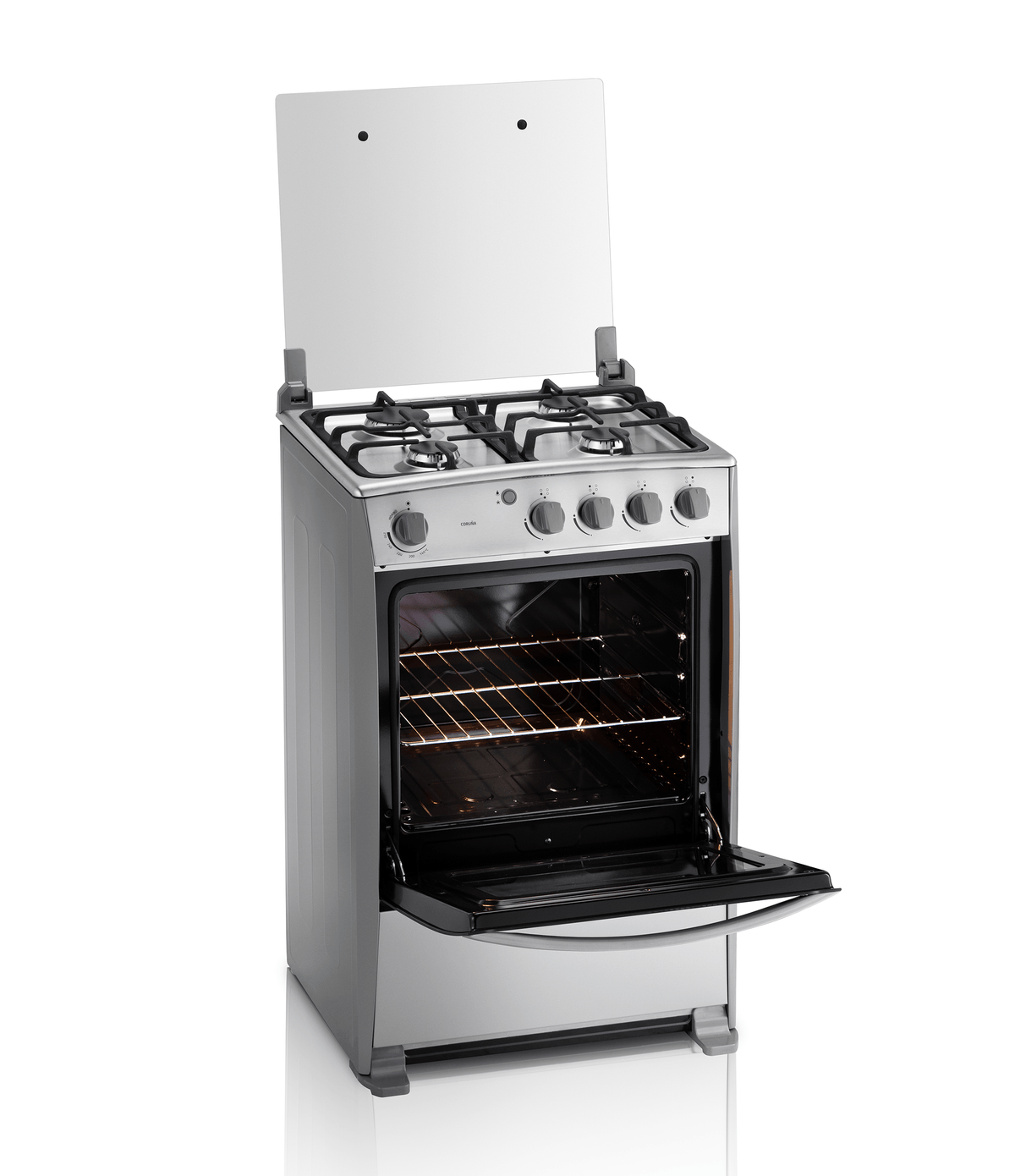 Estufa con Horno Gas Indurama Coruña QZ 24” 4 Quemadores – Croma