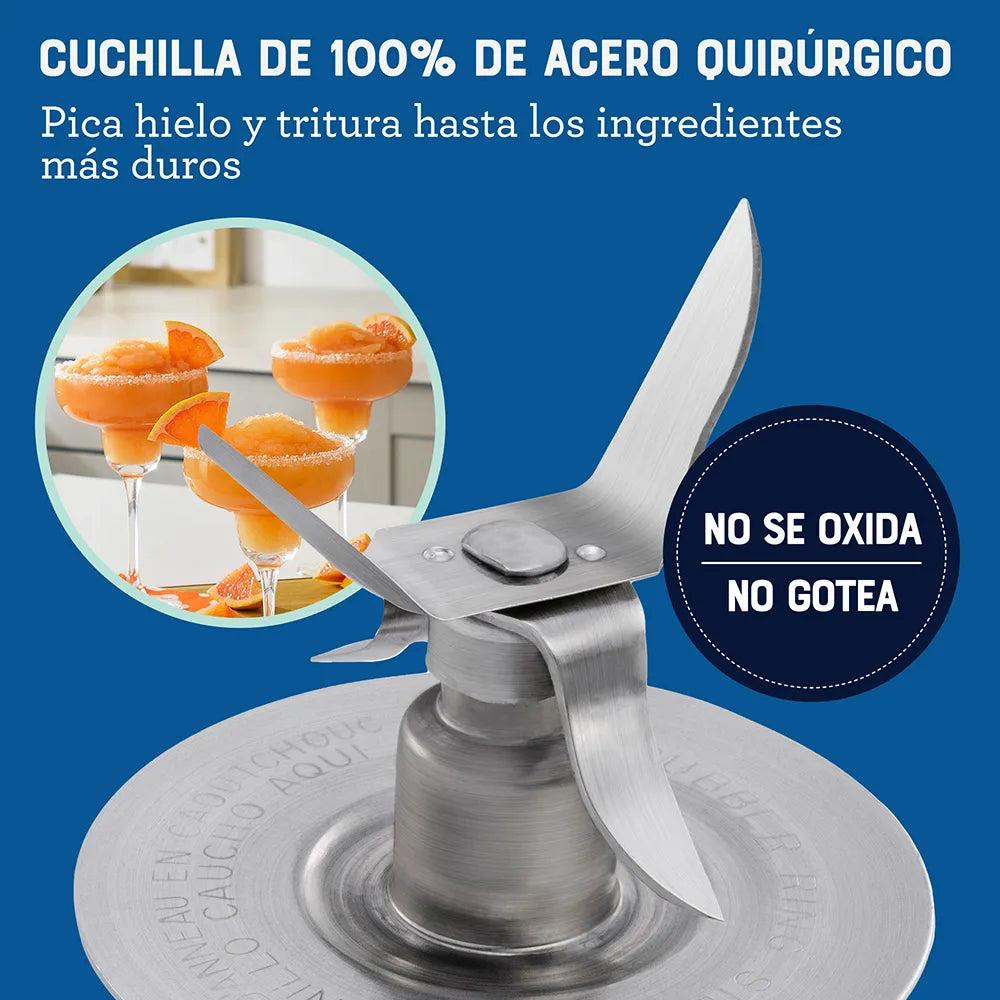 (LLEGANDO 1 DE SEPT) Licuadora Oster Clásica BLST4655-013 1.25 Litros – 1000W, 3 Velocidades, Vaso de Vidrio Boroclass, Cromada