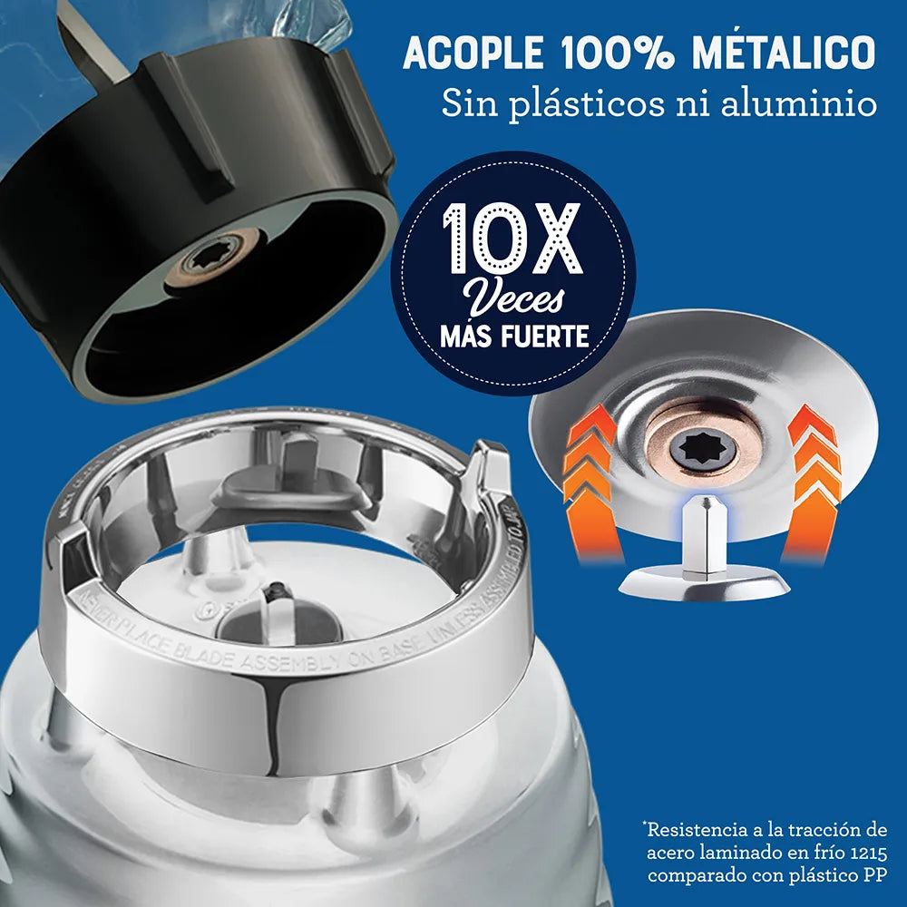 (LLEGANDO 1 DE SEPT) Licuadora Oster Clásica BLST4655-013 1.25 Litros – 1000W, 3 Velocidades, Vaso de Vidrio Boroclass, Cromada