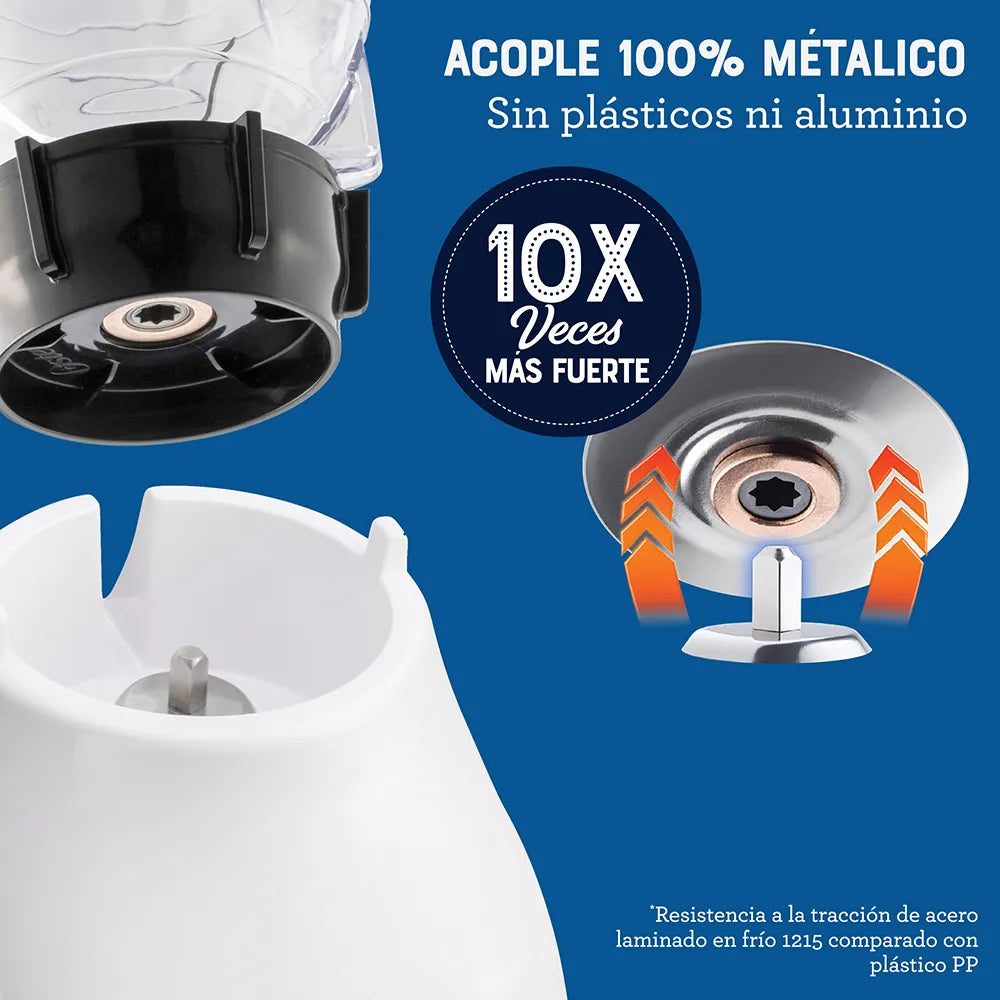 (LLEGANDO 27 DE JULIO) Licuadora Oster® 2 Velocidades + Pulso con Vaso de Plástico 1.25 L – BLSTKAP-WPB | 800W de Potencia Máxima