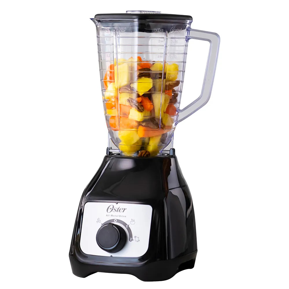 Licuadora Jarra de Vidrio 1.25L 800W 2 velocidades + Pulso Perilla Color Negro Oster BLSTKAP-BRD