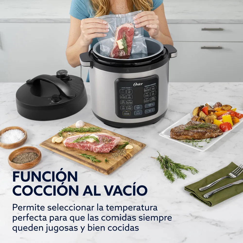 Olla de Presión Multifuncional Multiolla Turbo 5.7L Oster CKSTPCECT57D