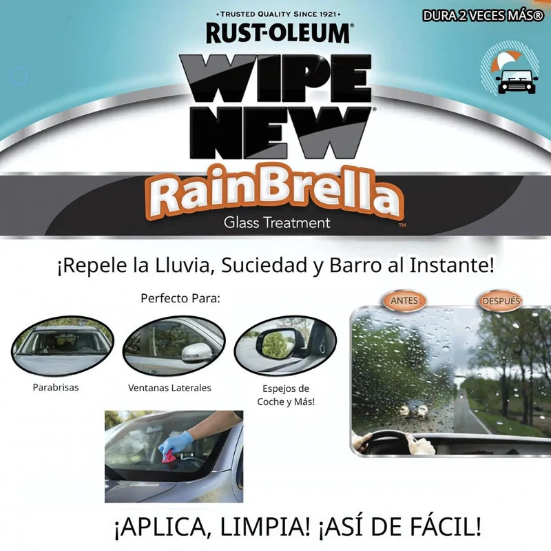Repelente De Agua Para Vidrios, Parabrisas, Retrovisores. Funciona Para Repeler Agua De Los Cristales. AB1590