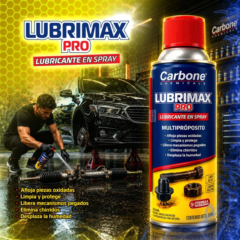 Lubricante Spray Antióxido Multifuncional 450Ml. Aflojatodo Penetrante Para Metal, Protección Contra Corrosión Y Eliminación De Chirridos ANS-16