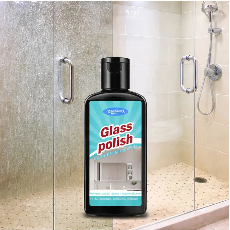 Limpiador De Vidrios Para Macha De Agua Calcificaciones Y Sarro Con Esponja Incluida (120Ml). Removedor De Manchas Para Cristales. Restaurador De Brillo. LT873
