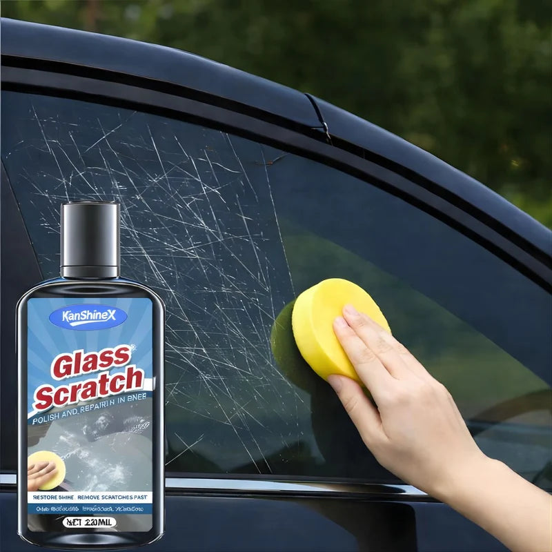 Removedor De Rayones Para Vidrios (120Ml) Con Esponja Incluida. Pasta Para Pulir Y Eliminar Rayones De Parabrisas, Ventanas Y Espejos. LT874