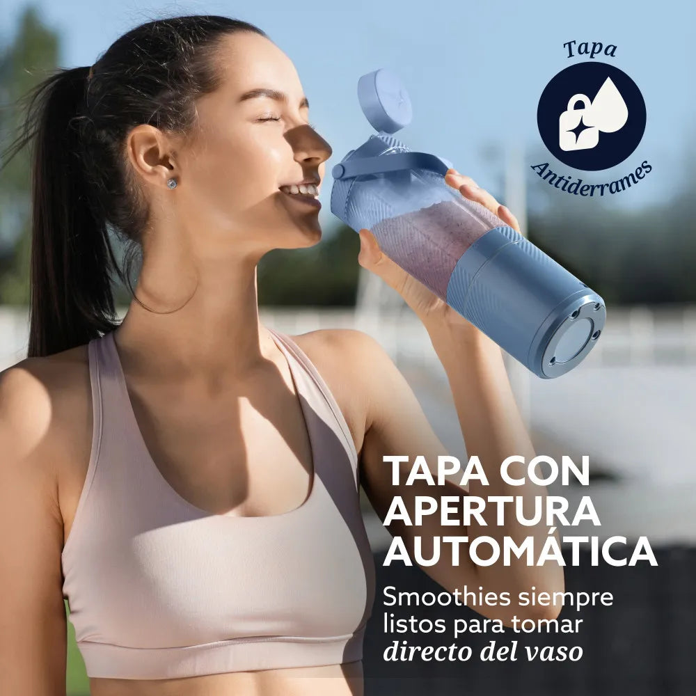 (LLEGANDO 1 DE SEPT) Licuadora Portátil Oster GoMAX BLSTGFP-MH20 590 ml – 100W, Recargable USB-C, Color Azul