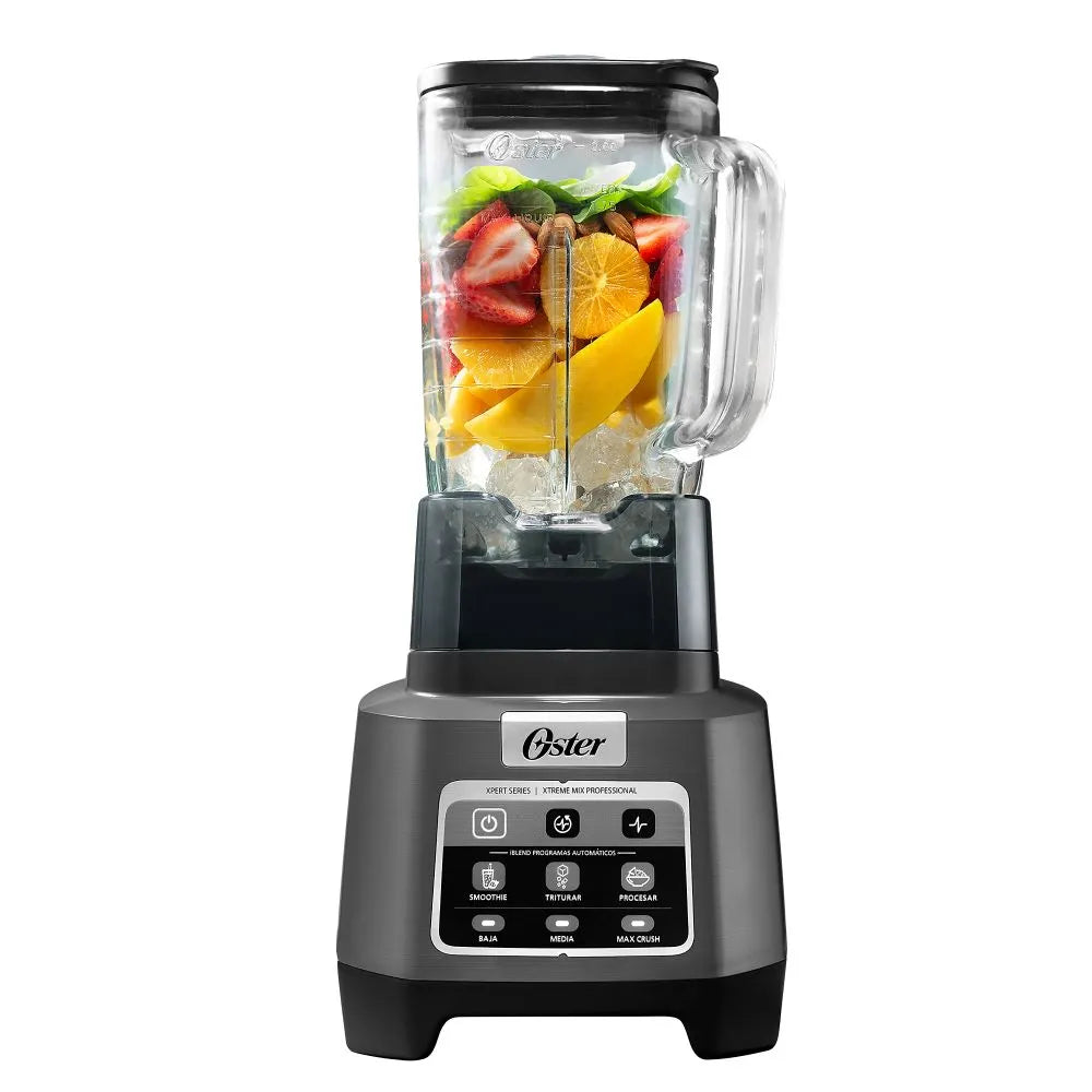 Licuadora Vaso de Vidrio 2L Profesional Xtreme Mix con iBlend y Max Crush con Tecnología Reversible 1500W Oster BLSTXPG-BW