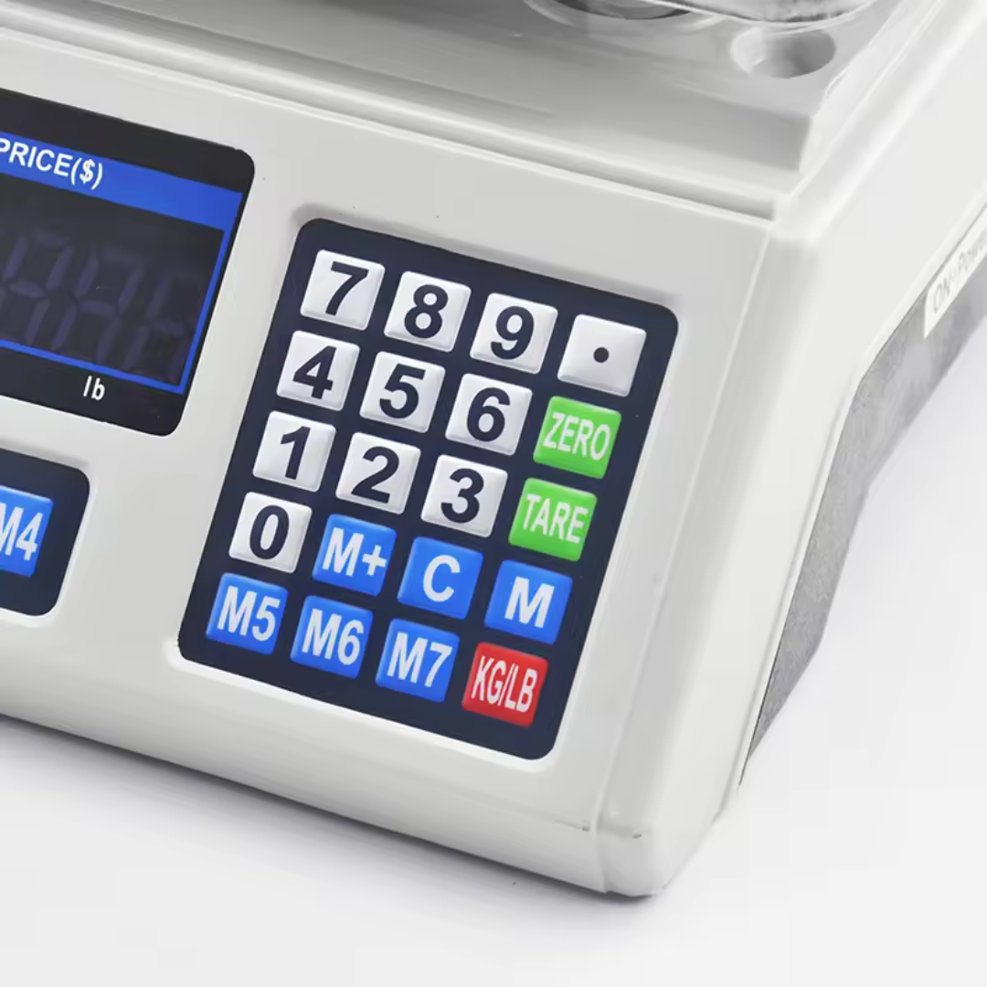 Balanza de Mesa Digital 40kg con Calculadora de Precios 14191-424F F1976 Báscula. Pesa.