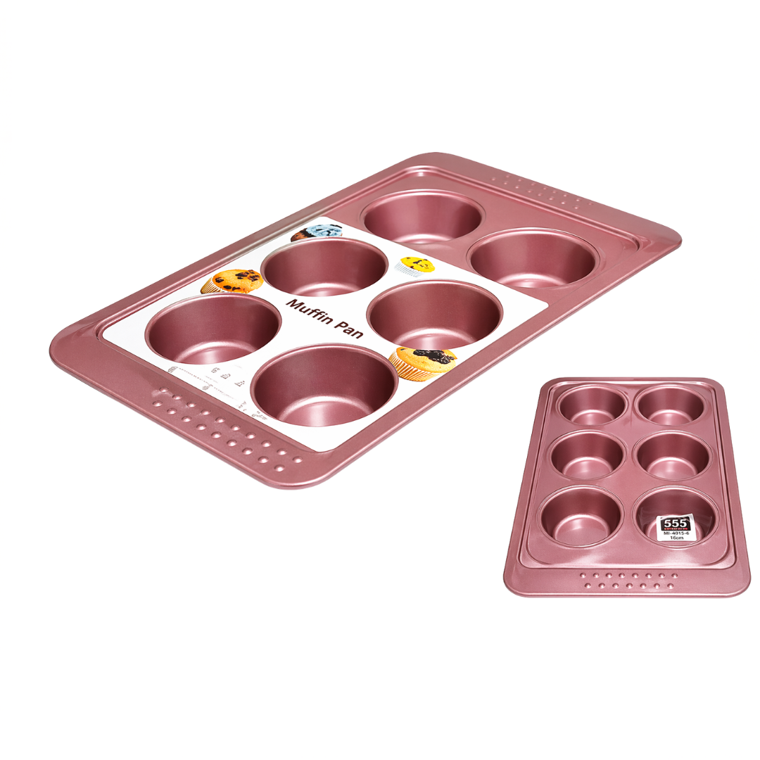 (LLEGANDO 5 DE MAYO) Molde de Cupcake Muffin 6 Divisiones BP-2045