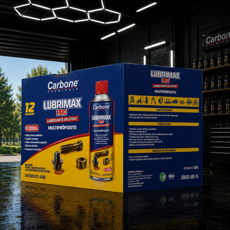 Lubricante Spray Antióxido Multifuncional 450Ml. Aflojatodo Penetrante Para Metal, Protección Contra Corrosión Y Eliminación De Chirridos ANS-16
