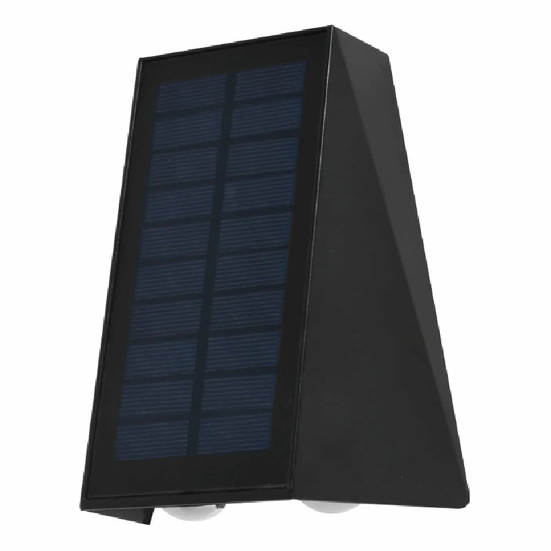 Lámpara De Pared Solar LED 6W 500Lm, 3000K ,4000K, 6500K, 160X120x85mm. Batería 3.7V/1500Mah. Luz Solar Para Exteriores. CL080-SOL-16-6W-CCT-Z
