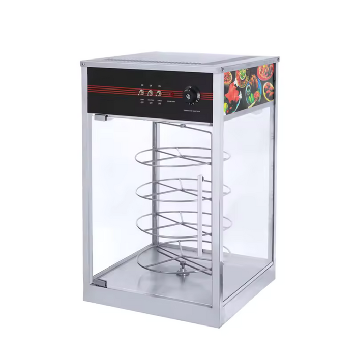 Vitrina Calentador para Pizzas de 16" 490*490*810mm