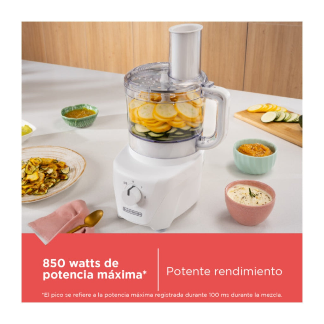 (LLEGANDO 27 DE MARZO) Procesador de Alimentos 8 Tazas Black and Decker Blanco FP4342-2WDLA