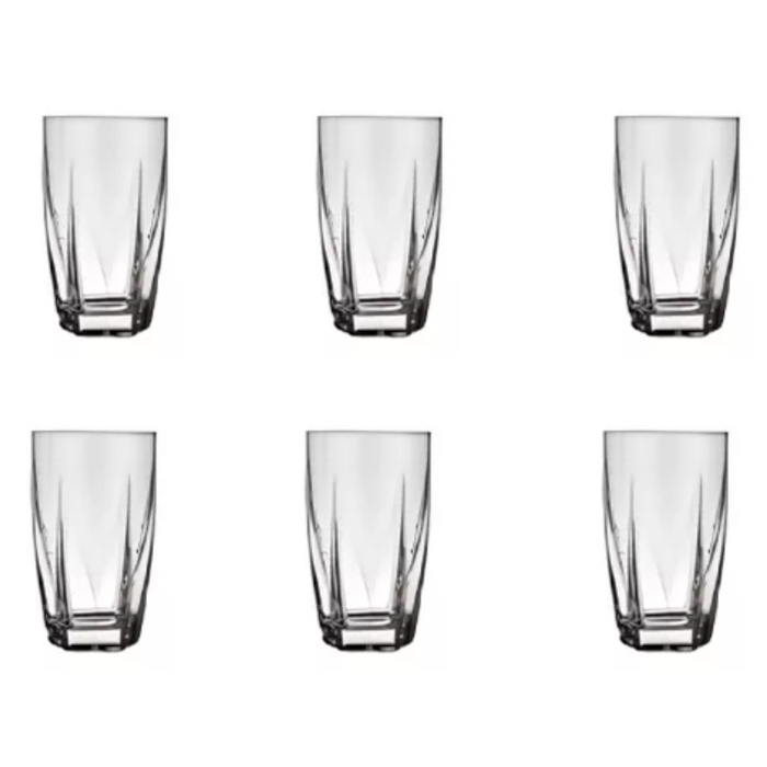 Set de 6 Vasos de Vidrio 460ml/15oz Nadir 8131