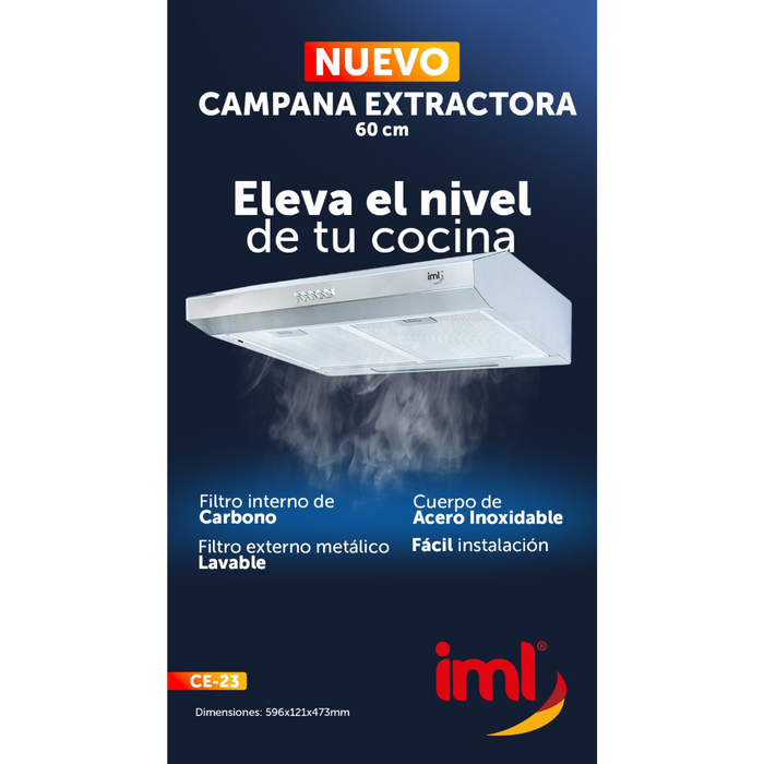 Campana Extractor de Grasa 60cm CE-23 IML