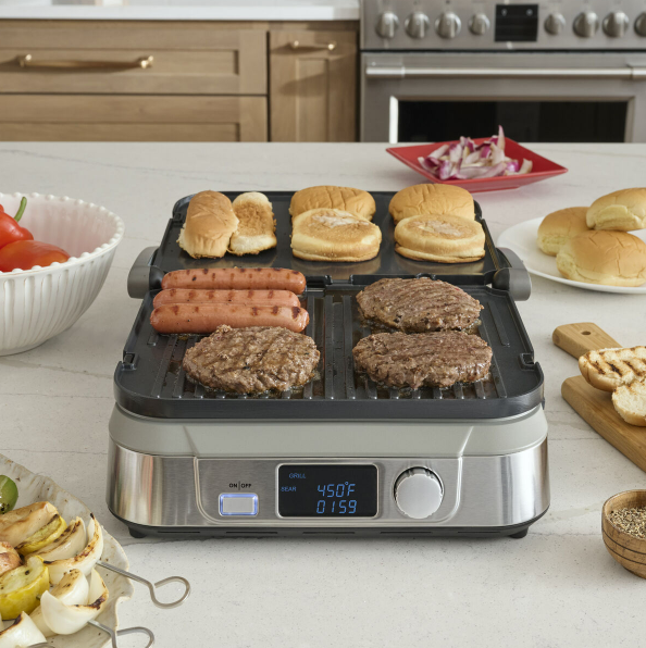 Parrilla Plancha Panini Eléctrica Multifunción 5 en 1 Digital | Cuisinart GR-5BNAS