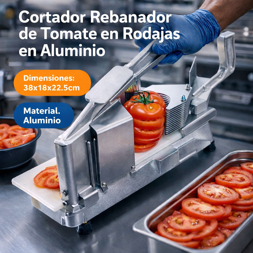 (LLEGANDO 5 DE FEBRERO) Cortador Rebanador de Tomate en Rodajas en Aluminio FS005