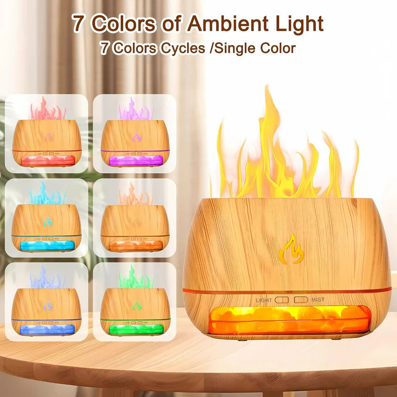 Difusor Aromas De Aceites Esenciales Con Lámpara De Sal Himalaya. Humidificador Aromático. AB1108