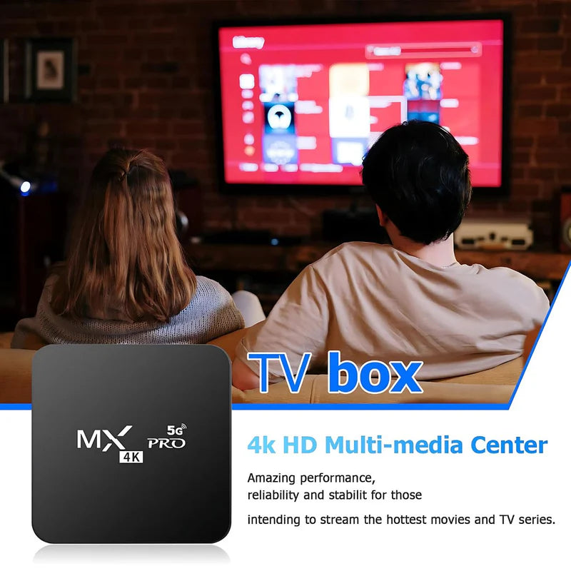 TV Box Android 11.1 4K Ultra HD Con Wifi 5G. Convierte Tu TV En Smart. Cajilla Smart Para Televisor. Ideal Para Youtube, Netflix Y Más AB1215