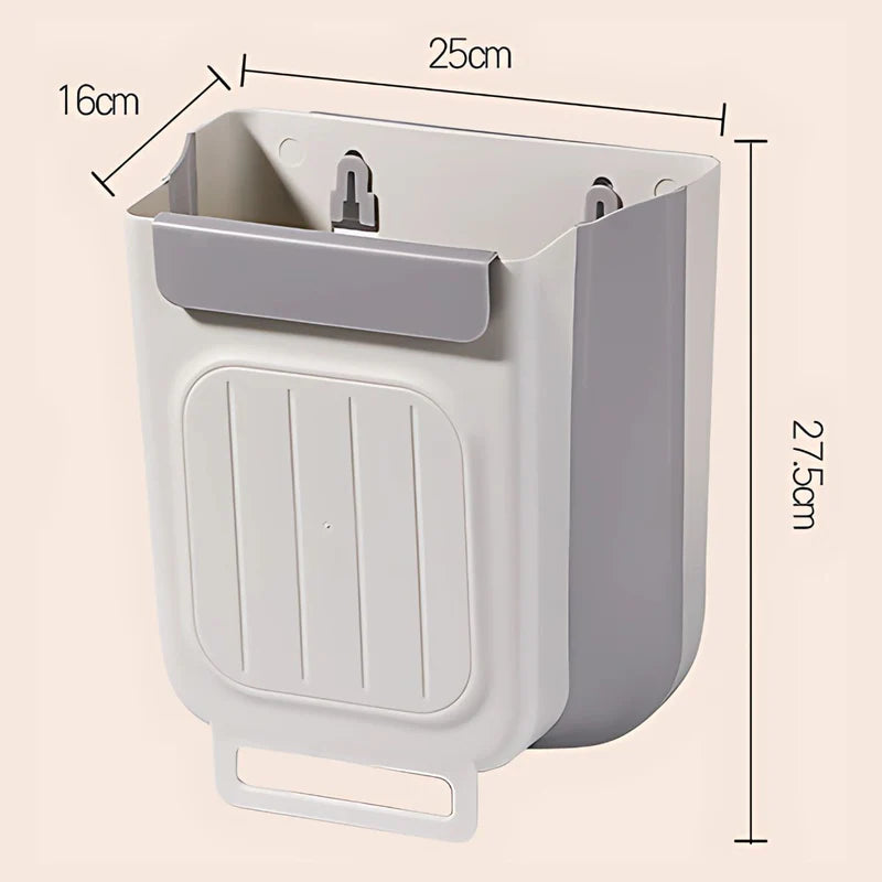 Basurero Plegable Para Colgar En Puerta Gabinete De Cocina. Contenedor De Basura De 11L. Tinaco. Cesto De Residuos. AB426