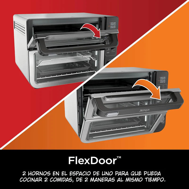 Horno Doble 12 En 1 Ninja Double Oven Con Flex Door. Freidora De Aire DCT400.