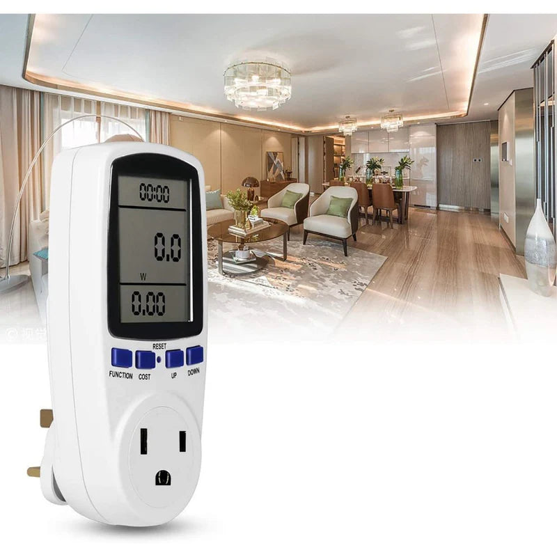 Medidor De Potencia Y Consumo Eléctrico. Enchufe Medidor De Energía. Amplificador De Voltaje. TU037