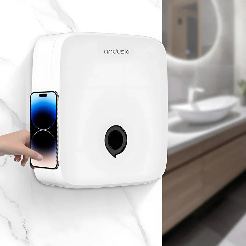 Dispensador De Toallas De Mano Color Blanco. Porta Servilletas De Pared. Caja Dispensadora De Papel 28×26.5×7.8 Cm. TU067