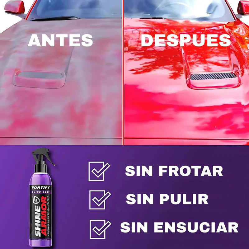 Cera Líquida Para Autos. Detallador Nano Cerámica Hidrofóbica. Limpiador Repele Agua Ideal Para Detailing Y Lavado En Seco Para Vehículos (237Ml) TU104