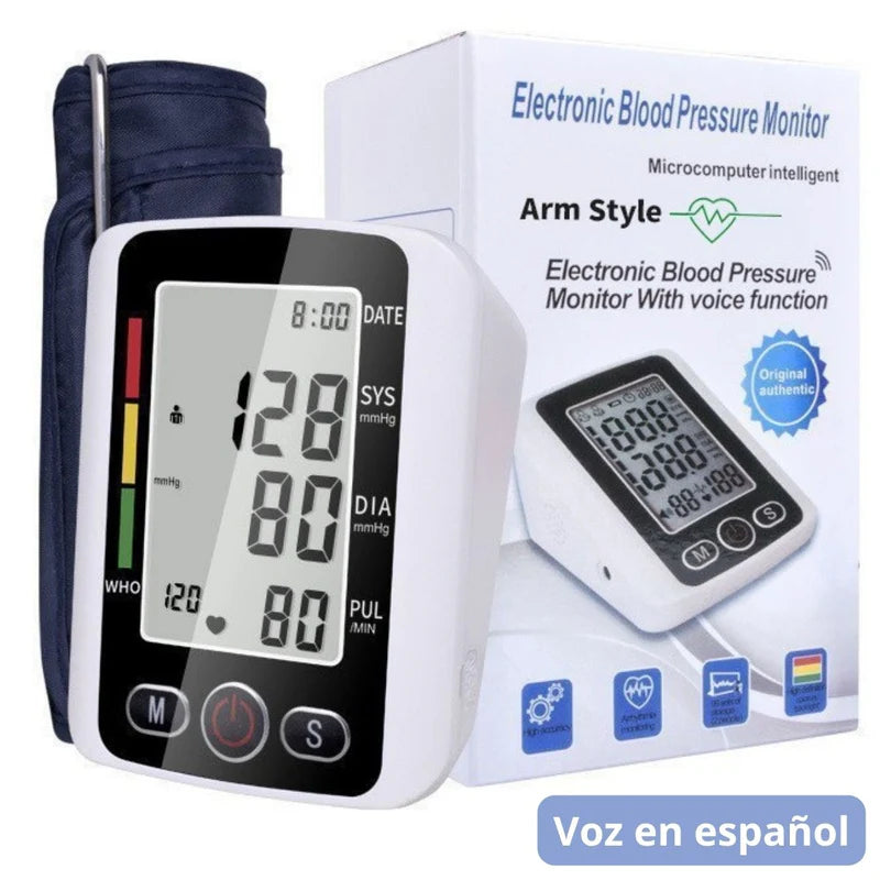 Monitor De Presión Arterial Electrónico De Brazo Con Voz En Español.Tensiómetro TU783